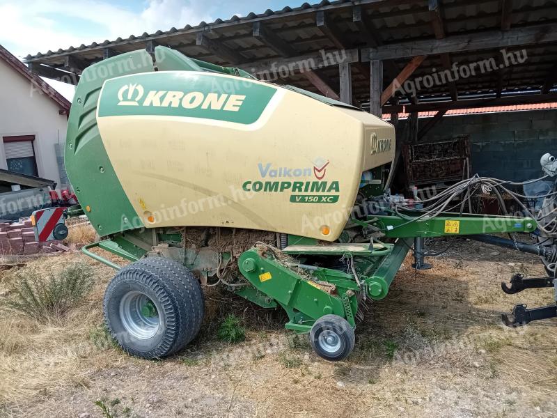 Krone Comprima V150XC hengeres bálázó 17 késes szeletelővel eladó