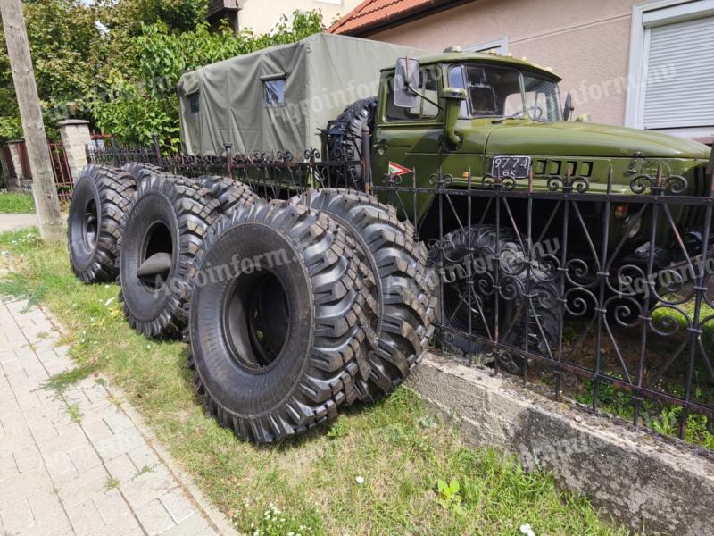 Ural,  Kamaz,  Rába,  Csepel,  Maz,  Man új orosz Dneproshina,  Altayshina terepgumi,  katonai honvédségi 1400x20