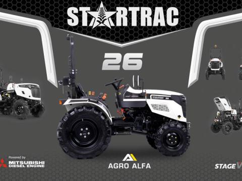 Startrac 26H új kompakt kistraktor (Hidrosztatikus váltóval)