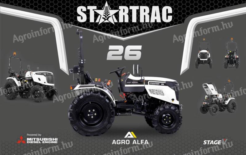 Startrac 26H új kompakt kistraktor (Hidrosztatikus váltóval)