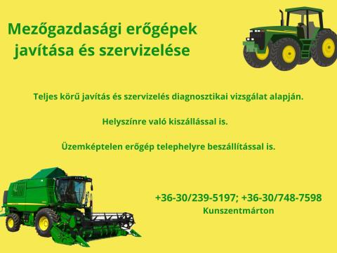 Mezőgazdasági erőgépek javítása, szervizelése Mezőgazdasági erőgépek javítása, szervizelése