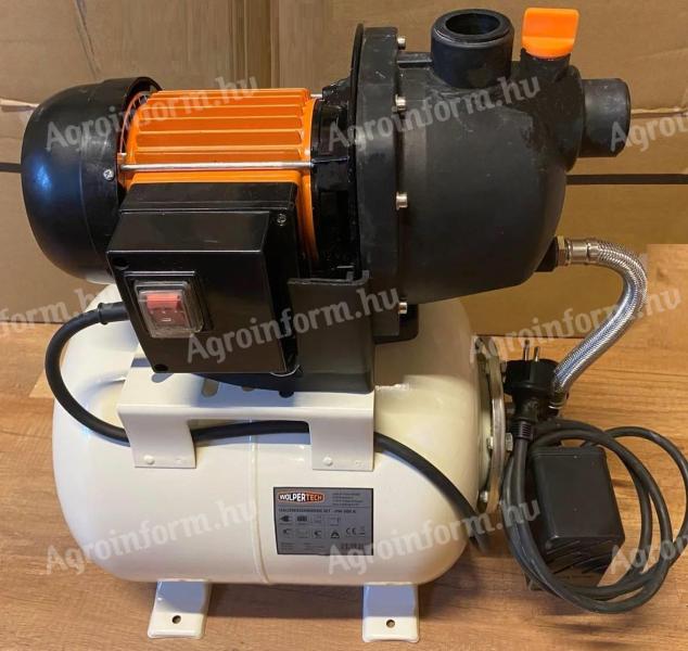 Házi vízmű 2800 l/h, hidrofor, kerti szivattyú, 19 l tartály, 600 W * WolperTech WT-HW 600 K *