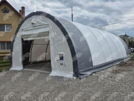 Félköríves ipari sátor 6,1 x 12,8 x 3,66 m