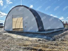 Félköríves ipari sátor 12,2 x 24 x 6,1 m