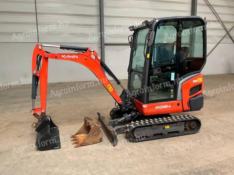 Kubota KX 018-4 / 2012 / 2.876 h üzemóra / Lízing 20%-tól