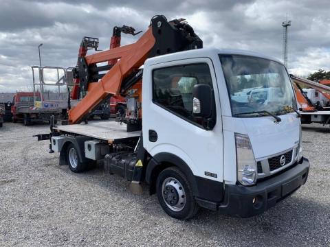 Nissan Cabstar Benelli BA22 – 22 m eladó, használt 3,5 tonnás teherautó emelőkosárral Nissan Cabstar Benelli BA22 – 22 m eladó, használt 3,5 tonnás teherautó emelőkosárral