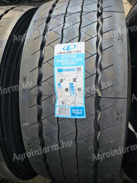 385/65R22,5 Linglong 24PR szerb gyártású új trailer gumi