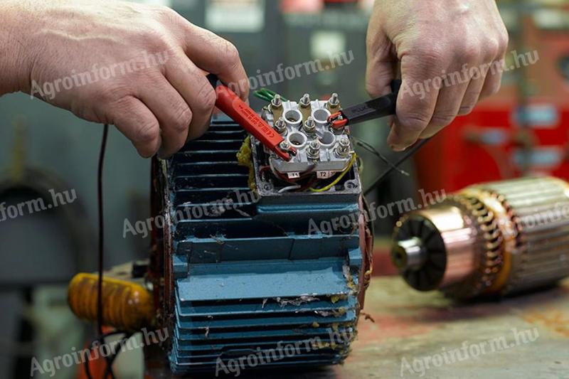 Villanymotor tekercselés, villanymotor csapágyazás Balmazújváros