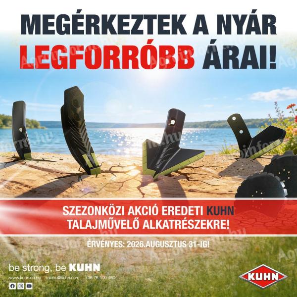 Kuhn kopóalkatrész akció – A nyár legforróbb kedvezményei