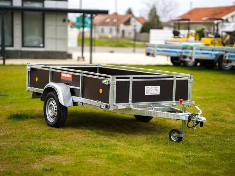 Új billenős Trigano fa oldalfalas D250 utánfutó akciósan csak 490.000 Ft Új billenős Trigano fa oldalfalas D250 utánfutó akciósan csak 490.000 Ft