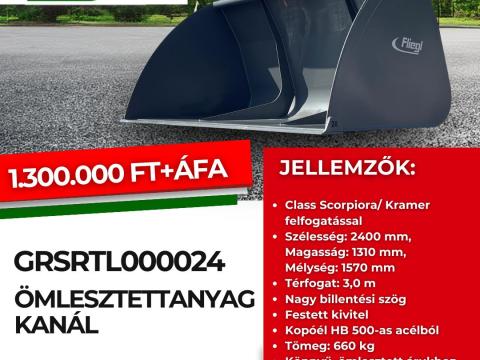 Fliegl ömlesztett anyag kanál Claas Scorpio felfogatással