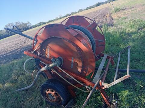 Malupe öntöződob 50-es csővel, 160 méter, vízdugattyús Malupe öntöződob 50-es csővel, 160 méter, vízdugattyús
