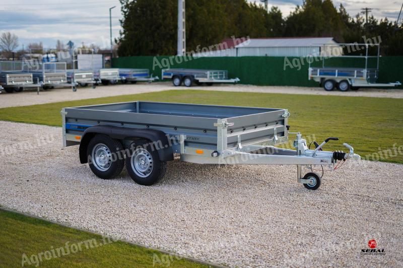 Új extra erős Faro Solidus MAX 263 (1500kg) fékes utánfutó akciósan csak 1.199.000 Ft