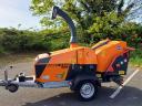 Jansen A550 vontatott faaprító 37 LE dízelmotorral – Royal Traktor