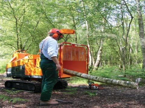 JENSEN A530XL láctalpas faaprító - 24 Le dízelmotorral - ROYAL TRAKTOR