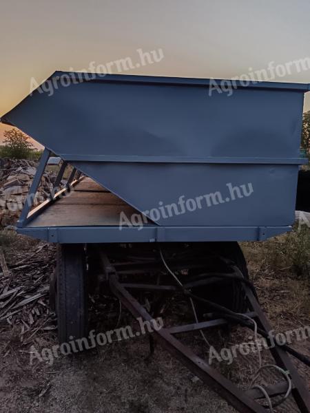 MBP 3,5 billenős pótkocsi alkatrész, szőlőszállító tepsi Tarcalon