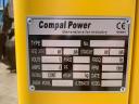 Új Compal VG-R30 generátor-aggregátor, 37,5 kVA, háromfázisú, 4 hengeres dízelmotorral