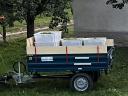 Eladó Bagodi BP-1000 R pótkocsi hibátlan állapotban, ráfutófékes, billenthető, magasítókkal