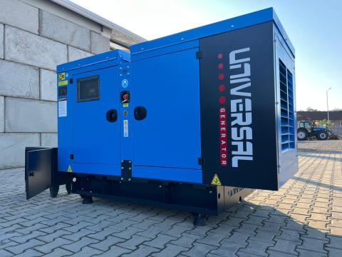 UNIVERSAL Generator 77 KVA Diesel – New 2025, Automation + Video UNIVERSAL Generator 77 KVA Diesel – New 2025, Automation + Video