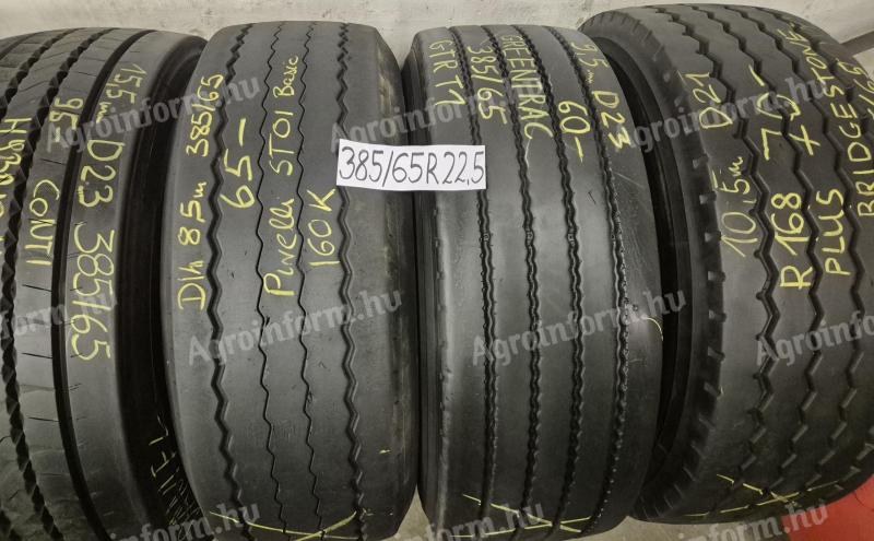 385/65 R22.5 használt és új gumiabroncsok