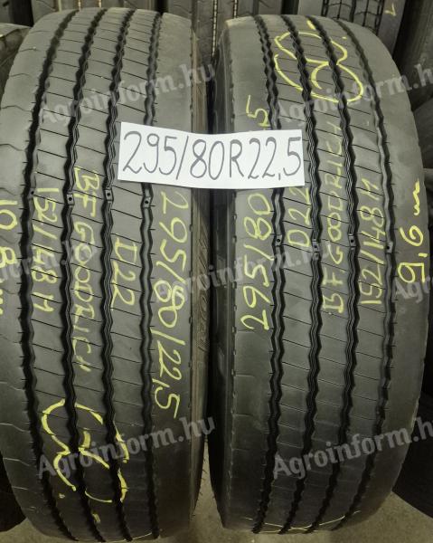 295/80 R22.5 használt és új gumiabroncsok