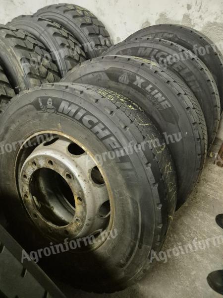315/70 R22.5 Michelin húzó + acélfelni
