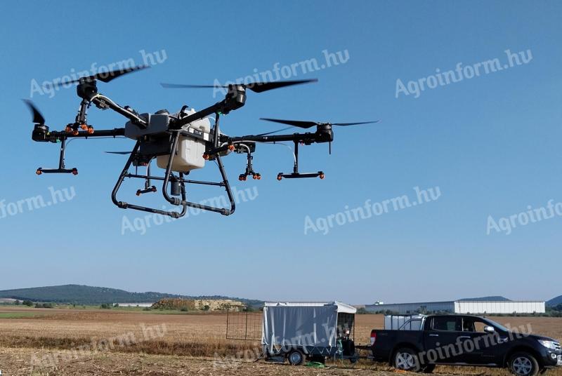 DJI Agras T30 permetező drón szett + drónos platform
