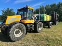 JCB Fastrac darus rakodóval, rönkszállító pótkocsival eladó