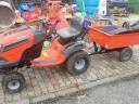 Husqvarna fűnyíró traktor pótkocsival eladó
