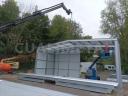 10x20x4m mobil nem engedélyköteles csarnok