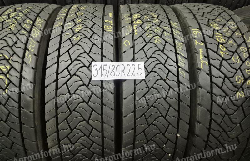 315/80 R22.5 Goodyear K-Max D Gen2 használt gumiabroncs