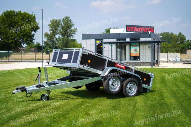 Új billenős Trigano 2S250 (1300 kg) fékes utánfutó AKCIÓSAN 985.000 Ft