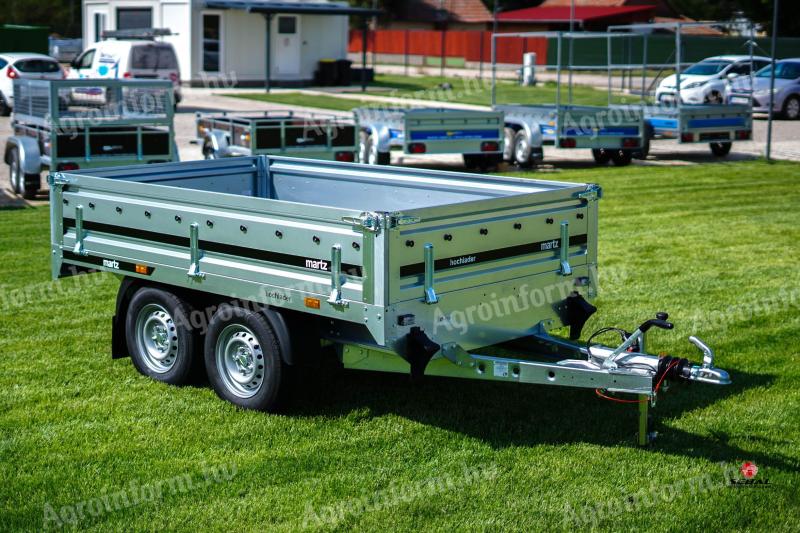 Új Martz HOCHLADER 250 (2000 kg) alsókerekes utánfutó akciósan csak 1.290.000 Ft