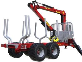 Tajfun GAP 110 erdészeti kiközelítőkocsi – professzionális rönkszállító megoldás