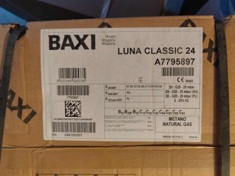 Baxi Luna Classic 24 ERP kombi gázkazán eladó, új, garanciával Baxi Luna Classic 24 ERP kombi gázkazán eladó, új, garanciával