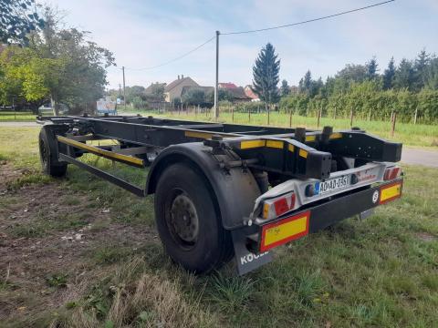 Kögel AW 18 cserefelépítményes pótkocsi eladó, forgalomba helyezve, 5 év műszakival Kögel AW 18 cserefelépítményes pótkocsi eladó, forgalomba helyezve, 5 év műszakival