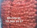 Vöröshagyma 90+ méret, 150 Ft/kg, raklapos tételben
