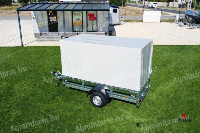Új MARTZ Premium 296 (1300kg) PONYVÁS utánfutó akciósan CSAK 1.197.000 Ft