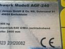 Jansen AGF 240 rézsű mulcsozó (Új)
