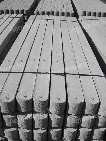 Szőlőoszlop, szőlőkaró, támoszlop, betonoszlop, drótfonat, drótháló, vadháló, kerítés