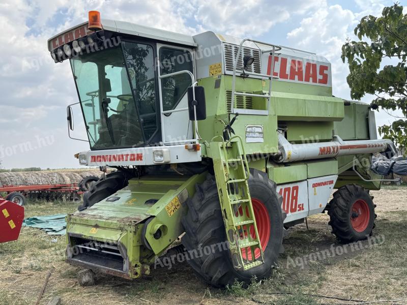 Claas Dominator 108 SL Maxi gabona- és kukoricaasztallal eladó