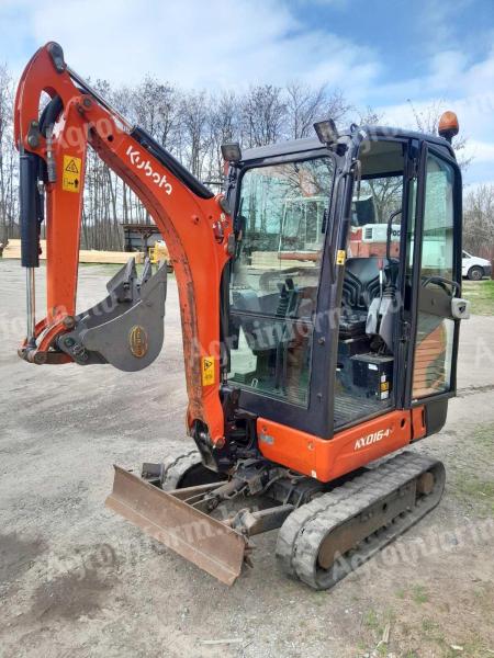 Kubota KX016-4 minikotró 2019, 1770 üzemóra, eladó Bács megyében