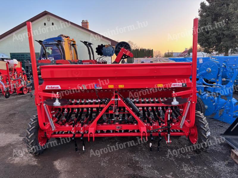 Özduman ANATOLIA 3 m 25 soros dupla tárcsás univerzális gabonavetőgép akciós készletről