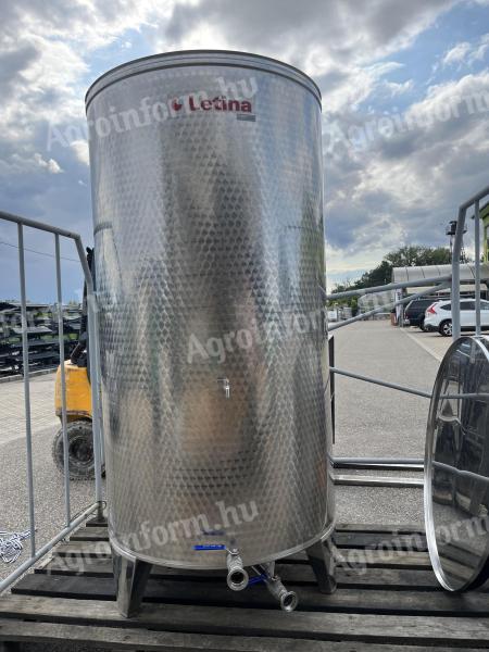 Letina kóracél tartályok 2000L, használt