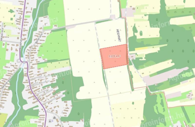 Eladó szántó Nemesbükön, 2,5 ha