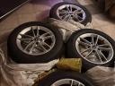 4 db eredeti gyári Mercedes alufelni téli gumival eladó