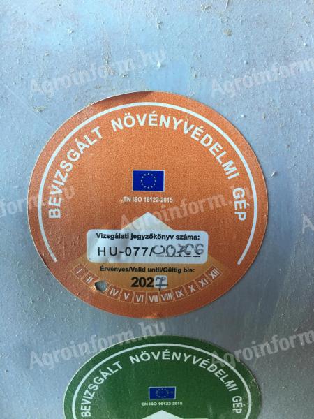 Lengyel permetező eladó – Biardzki 800/12, vizsgával