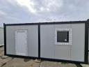Eladó új konténer – 2,4 m x 6 m x 2,5 m – villanyszerelve,  PVC padlóval
