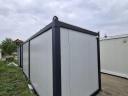Eladó új konténer – 2,4 m x 6 m x 2,5 m – villanyszerelve,  PVC padlóval