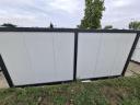 Eladó új konténer – 2,4 m x 6 m x 2,5 m – villanyszerelve,  PVC padlóval